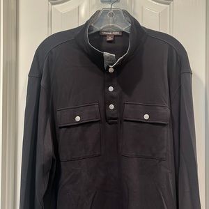 Men’s NWOT Michael Kors super soft long sleeve 1/4 button